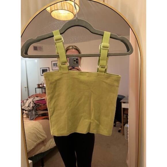 Ninth Hall Lyleson Sweet Pea Buckle Strap Tank Top Green Size Medium - Picture 6 of 9
